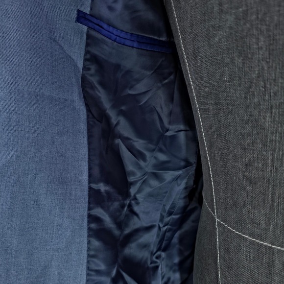 Kenneth Cole reaction 2 Piece Suit Mens 36S Pants 29W Light Blue Quiet Luxury - Picture 7 of 15